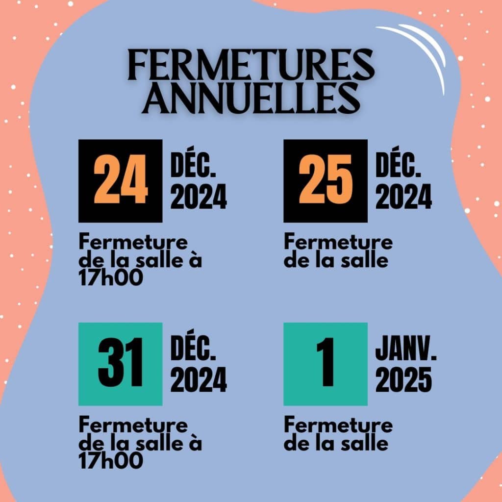 Fermetures annuelles 1 Design sans titre