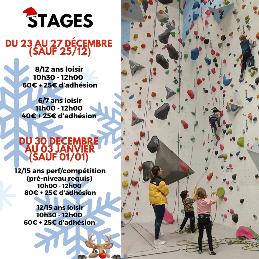Stages vacances hiver ❄️ 1 stage hiver 2024