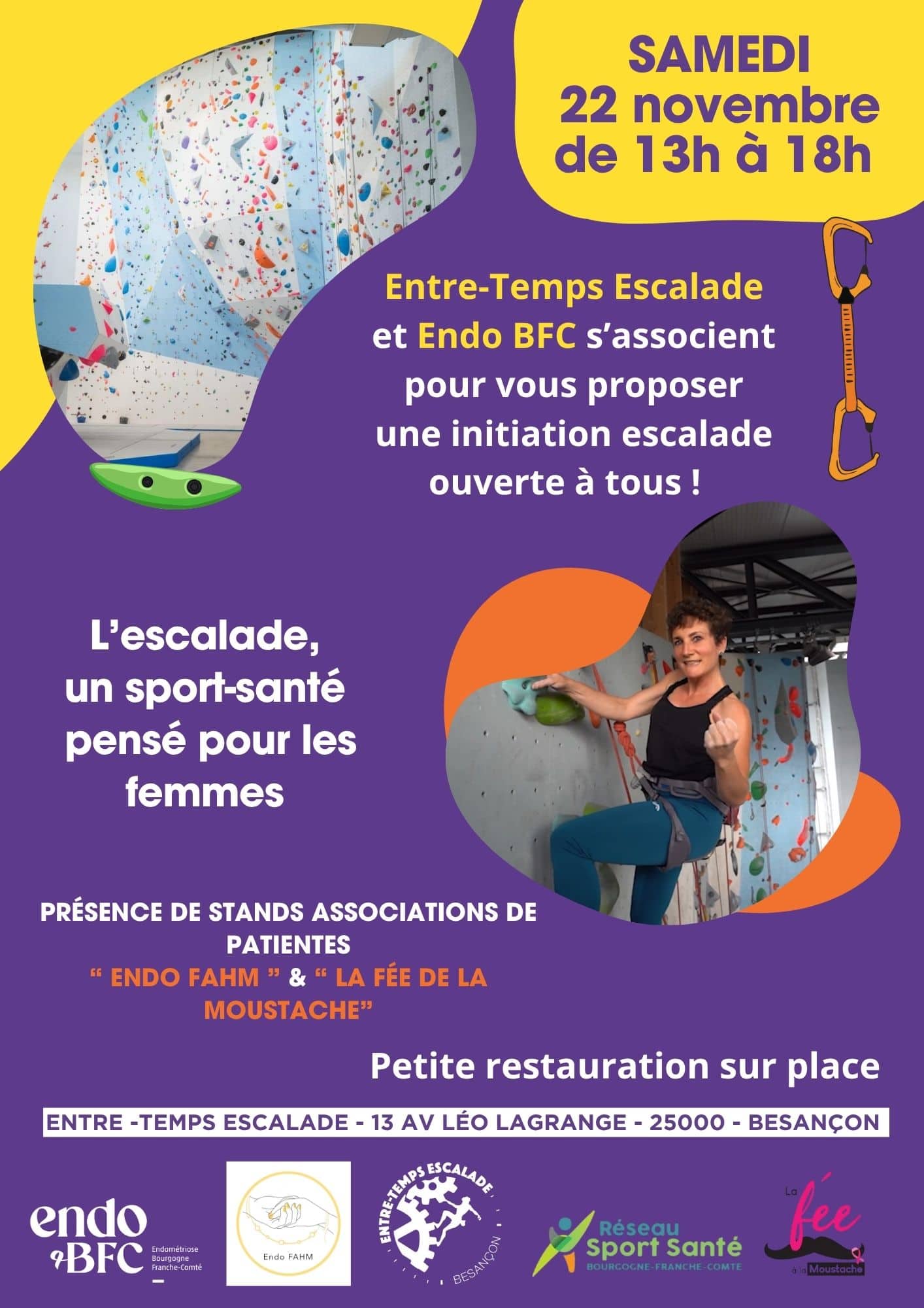 Initiation sport santé - 22 novembre 2025 - Entre-Temps Escalade
