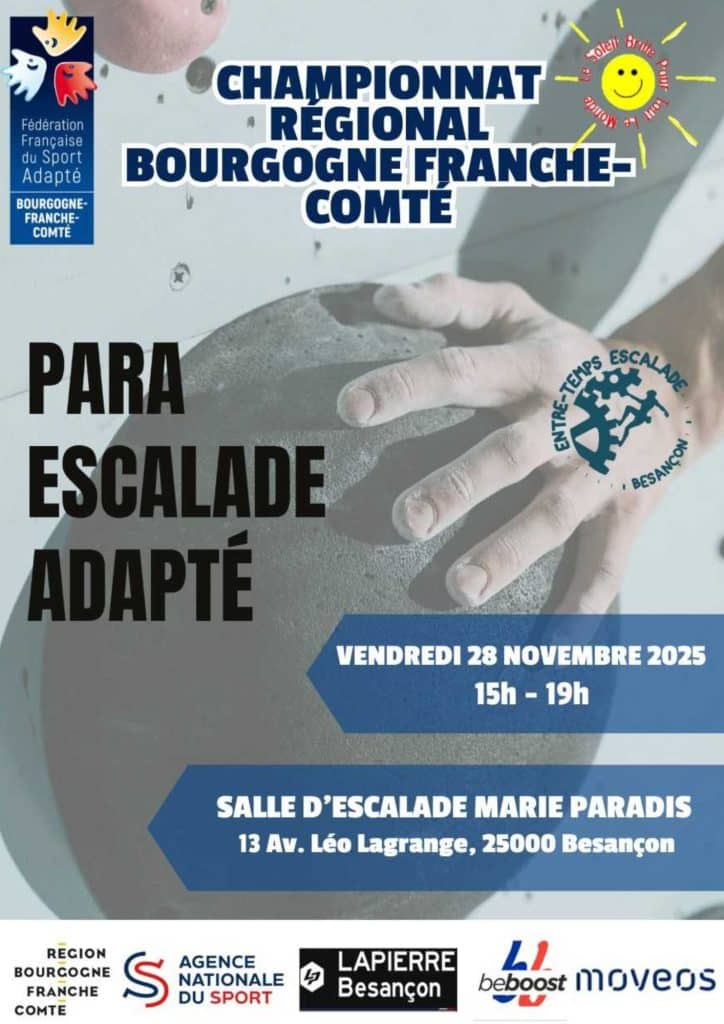 Championnat Régional de Para-Escalade Adapté 1 1 2