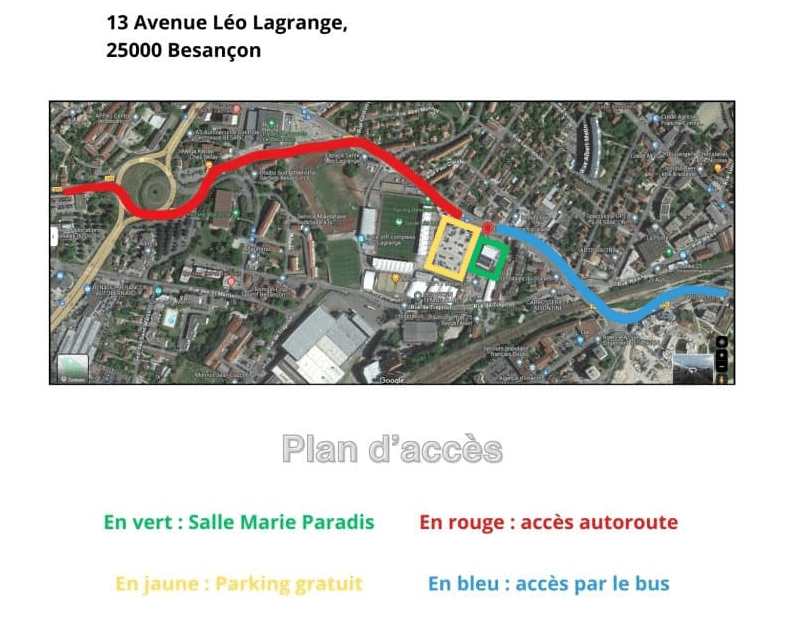 Plan d'accès - Coupe de France de difficulté, Jeunes et Séniors 2026 1 plan acces