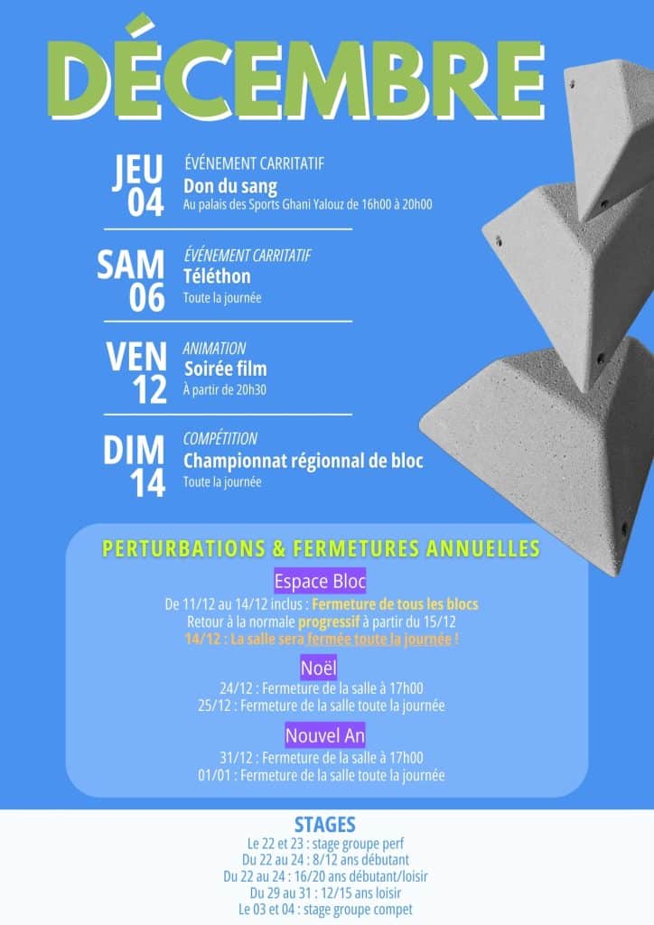 A4. Agenda mois dec 25