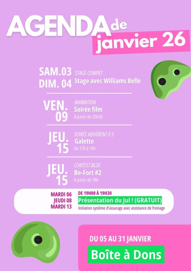 A4. Agenda mois jan 26 1